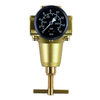 Pressure regulator intermediate EWO standardG 1/4, 0,5 - 10 bar, handwheel with gauge