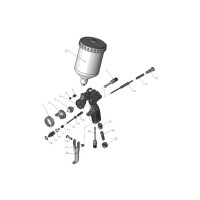 Replacement parts Walther Pilot PILOT Trend MP spray gun with gravity-feed cup