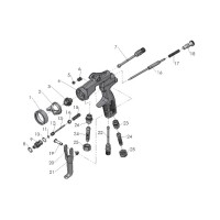 WP Trend Standard Handspritzpistole mit Materialanschluss Nadelfeder