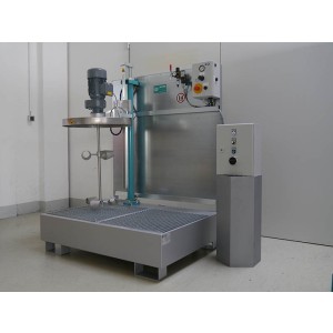 Compressed air stirring station PE500 for 30l containers