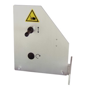 One-hand control panel for PE lifting devices