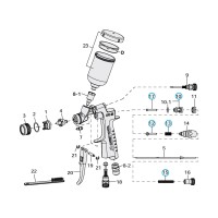 Iwata-LPH 80-11. Válvula de aire de asiento de tornillo