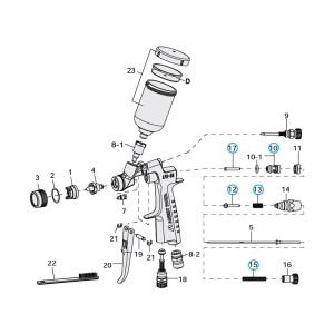 Iwata-LPH 80-13. spring air valve