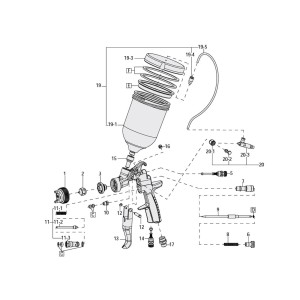 Iwata-concept AZ3 HTE P.A.S.-20. Compressed air regulator...