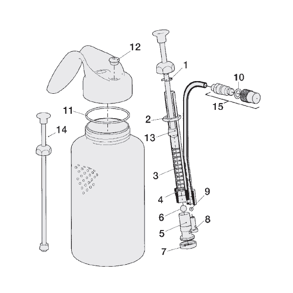 Iwata  Ersatzteile Pumpsprühflasche