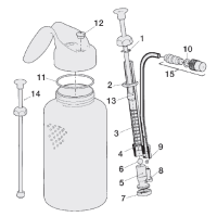 Iwata  Spare Parts pump spray bottle
