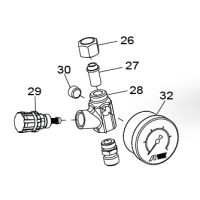 Iwata AFV-1 Spare parts pressure regulator