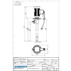 Fasspumpen-Set JP-280 PP (HC) EPDM für Laugen