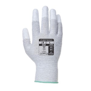 A198 - Antistatic PU Fingertip Glove Grey