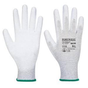 VA199 - Vending Antistatic PU Palm Glove Grey