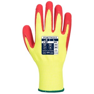 A626 - Vis-Tex HR Cut Glove - Nitrile Yellow/Red