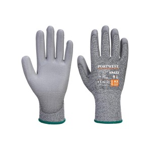 VA622 - Vending MR Cut PU Palm Glove Grey