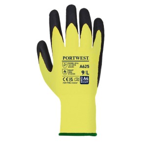 A625 - Vis-Tex Cut Resistant Glove - PU Yellow/Black