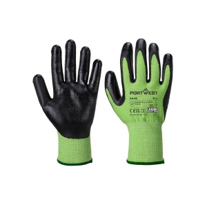 A645 - Green Cut Glove - Nitrile Foam Green/Black