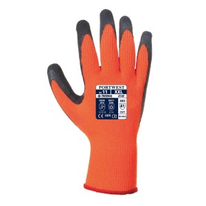 A140 - Thermo Grip Handschuh Orange/Schwarz