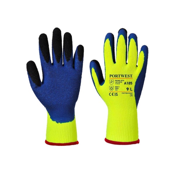 A185 - Duo-Therm Handschuh Gelb/Blau