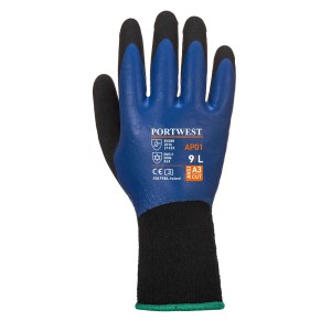AP01 - Thermo Pro Handschuh Blau/Schwarz