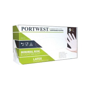 A915 - Powder Free Latex Disposable Glove White
