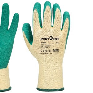 A100 - Grip Glove - Latex Green