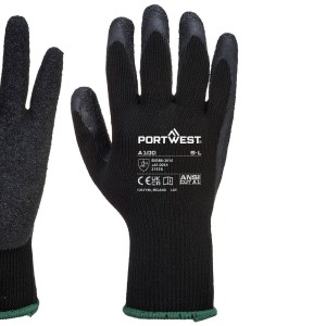 A100 - Grip Glove - Latex Black