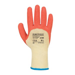 A105 - Grip Xtra Latex-Handschuh Gelb/Orange
