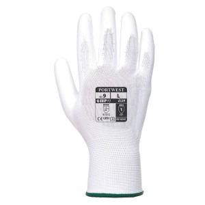A129 - PU Palm Glove - Carton (480 Pairs) White