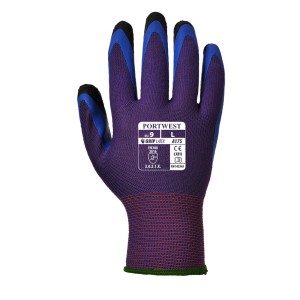 A175 - Duo-Flex Handschuh - Latex Lila/Blau