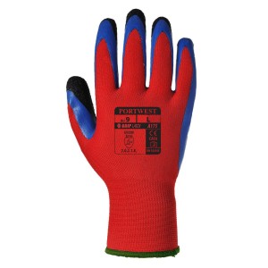 A175 - Duo-Flex Handschuh - Latex Rot/Blau