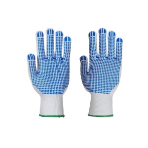 A113 - Polka Dot Plus Glove White/Blue