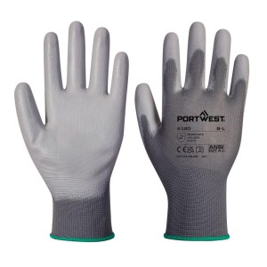 A120 - PU-Beschichteter-Handschuh Grau