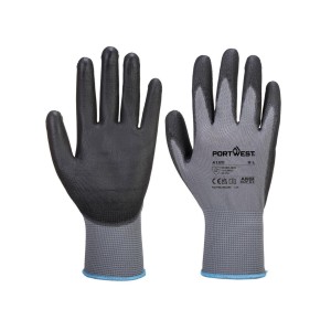 A120 - PU Palm Glove Grey/Black