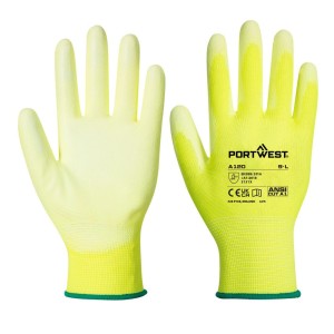 A120 - PU Palm Glove Yellow