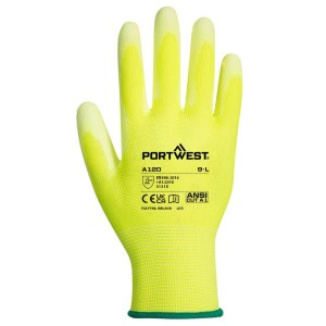 A120 - PU Palm Glove Yellow