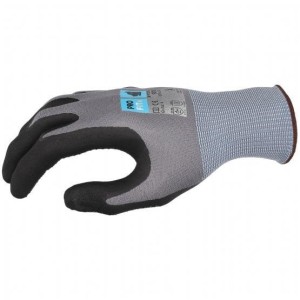 EXTRA PLUS nitrile foam fine-knit glove, nylon liner, 15...