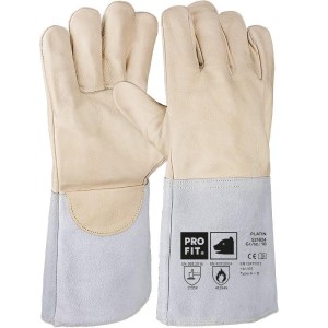 Full cowhide leather welding glove, "Platin",...