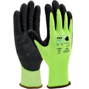 Nitrile cut protection glove "Hit Cut F", neon...