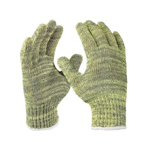 Cut protection gloves, knitted, Kevlar®/steel, cut...