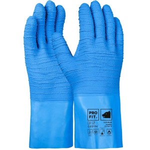 Latex chemical protective gloves "Lux Blue",...