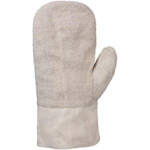 Heat protection glove, cotton loop, mitten, 35 cm