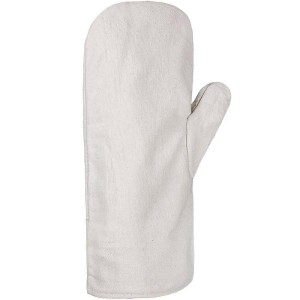 Heat protection glove, canvas, mitten, 40 cm