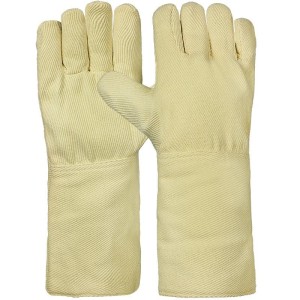 Heat protection glove, paraaramid, 5-finger, 30 cm