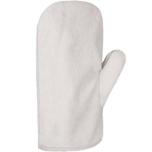 Heat protection glove, canvas, mitten, 28 cm
