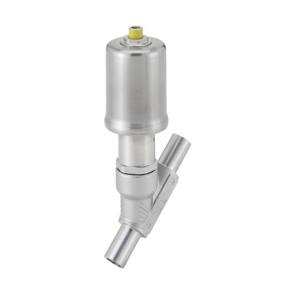 Type 2060 - Pneumatically operated 2/2-way angle seat valve with stainless steel actuator (311007)