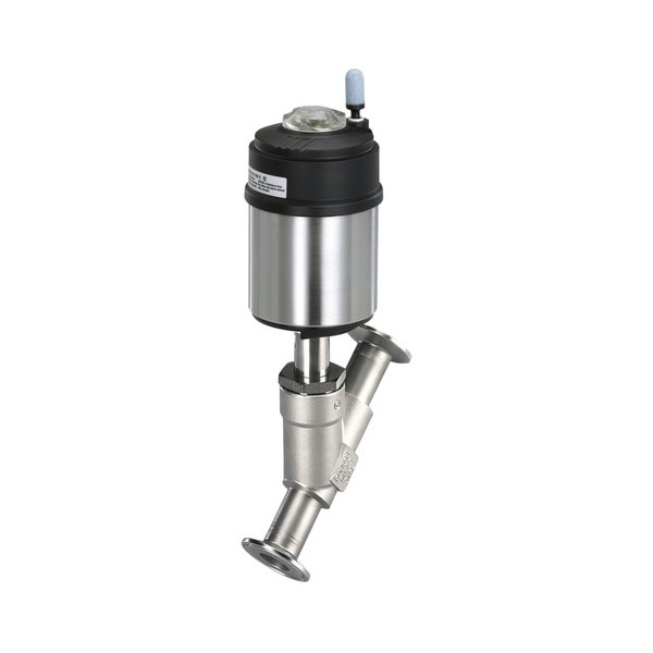 Type 2100 - Pneumatically operated 2/2-way angle seat valve ELEMENT for decentralized automation (366809)