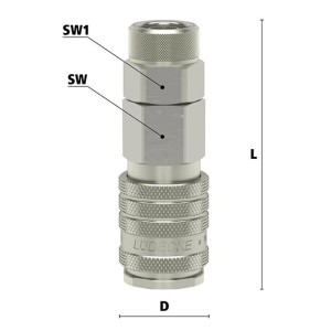 Luedecke ESI 812 TQAB - Series ESI DN 7.8 - Couplings with squeeze nut