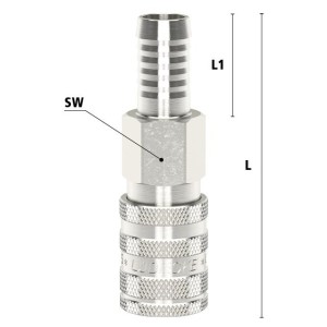 Luedecke ESB 8 T - Series ESB DN 5.5 - Couplings with...