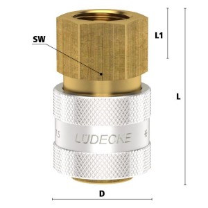 Luedecke ESK 38 I - Series ESK DN 7, 5 - Couplings with...