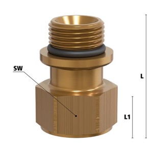 Luedecke MKW-V - Adapter with female thread