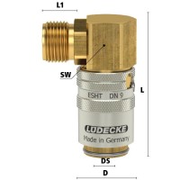 Luedecke ESHT14AL90 - Série ESHT DN 9 - Raccords avec