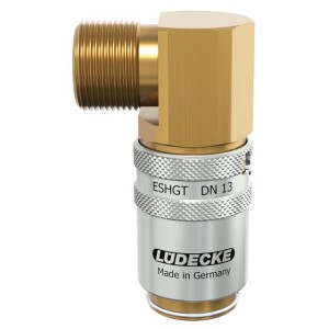 Luedecke ESHGT2415AL90 - Series ESHGT DN 13 - Couplings with 90° external long thread (internal taper DIN 3863)